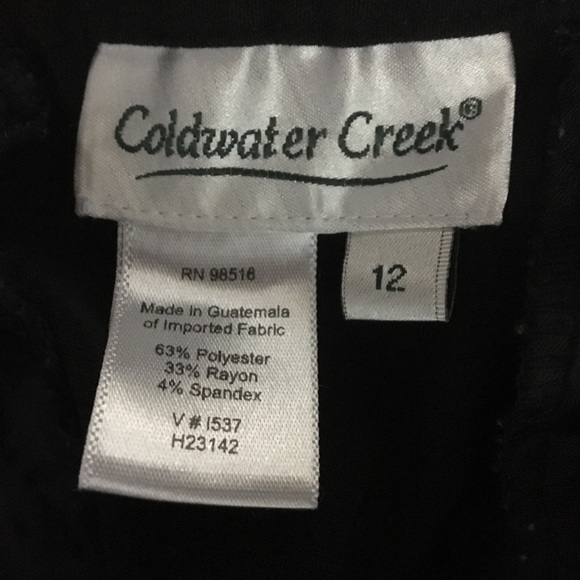 Coldwater creek black career pants 12 - Picture 4 of 4